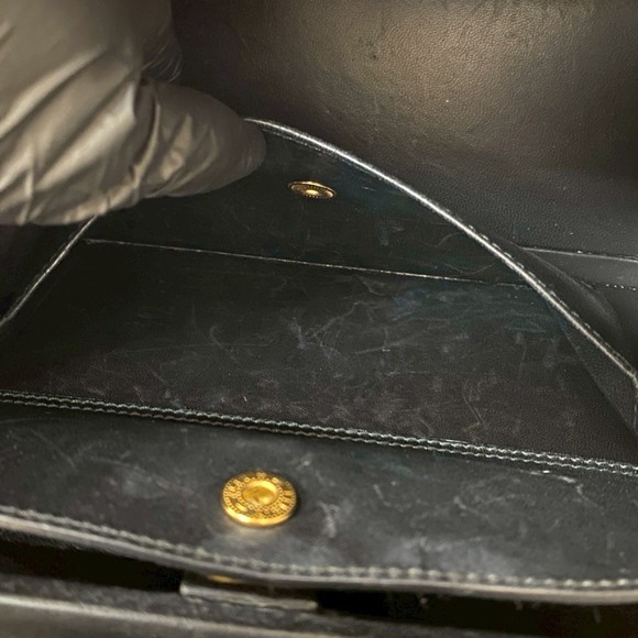 LOEWE logo hardware embossed leather genuine handbag mini tote bag shoulder - Picture 10 of 10